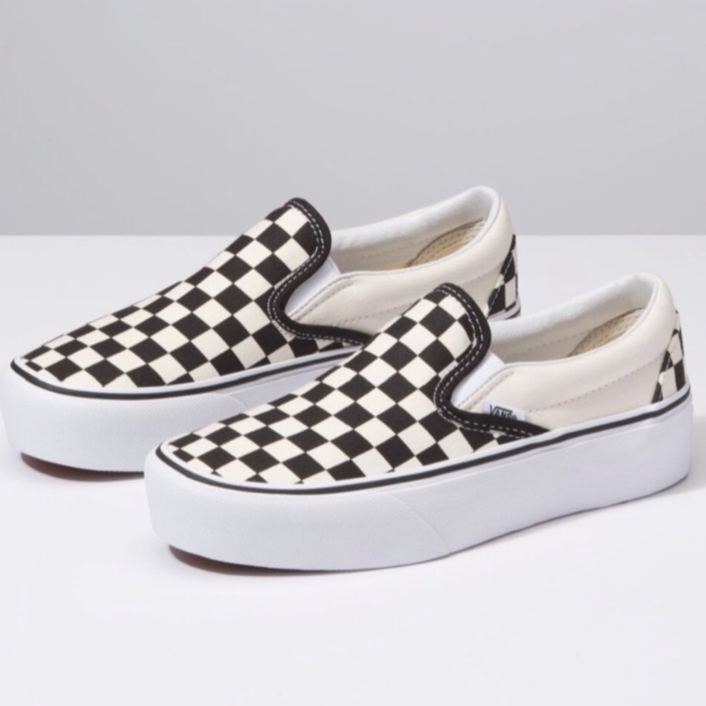 Platform Vans Checkered